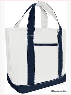 14 Inch Mini Cotton Canvas Tote Bag Expandable Gusset Wedding Party Favor